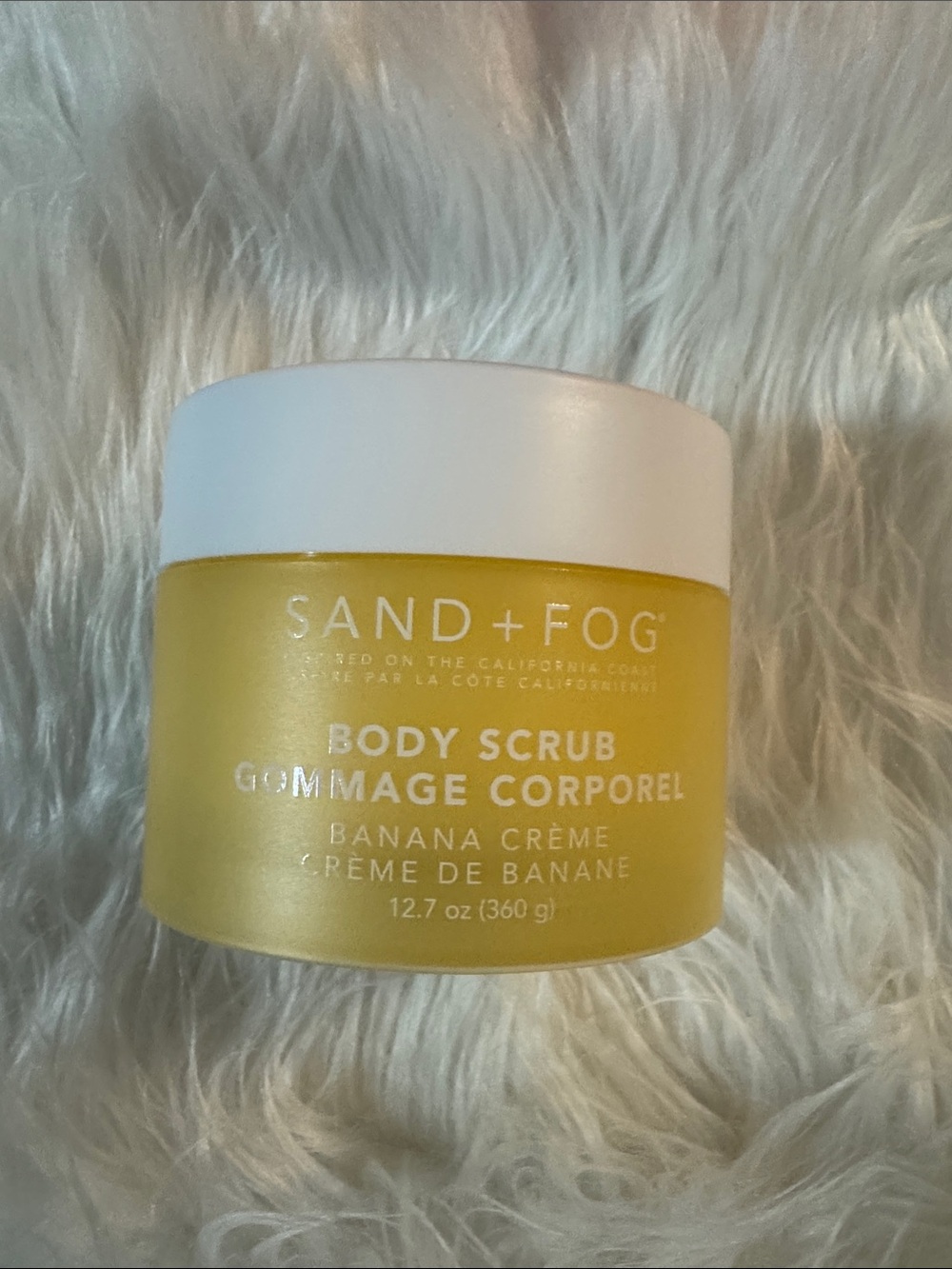 SAND + FOG Banana Crème Body Scrub — Yellow